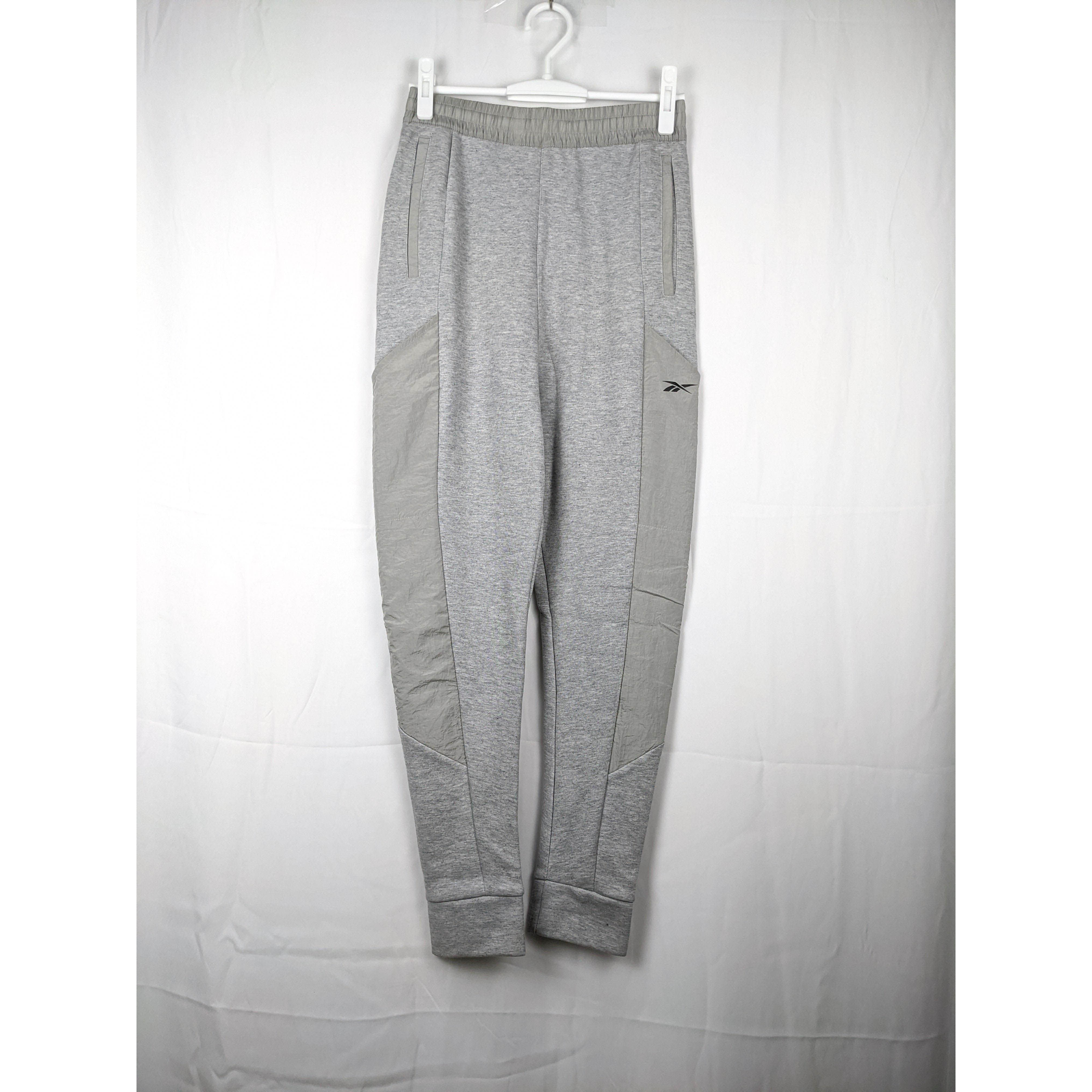 锐步 REEBOK TRAINING SUPPLY 男子長褲休閒縮口修身灰 FK6372