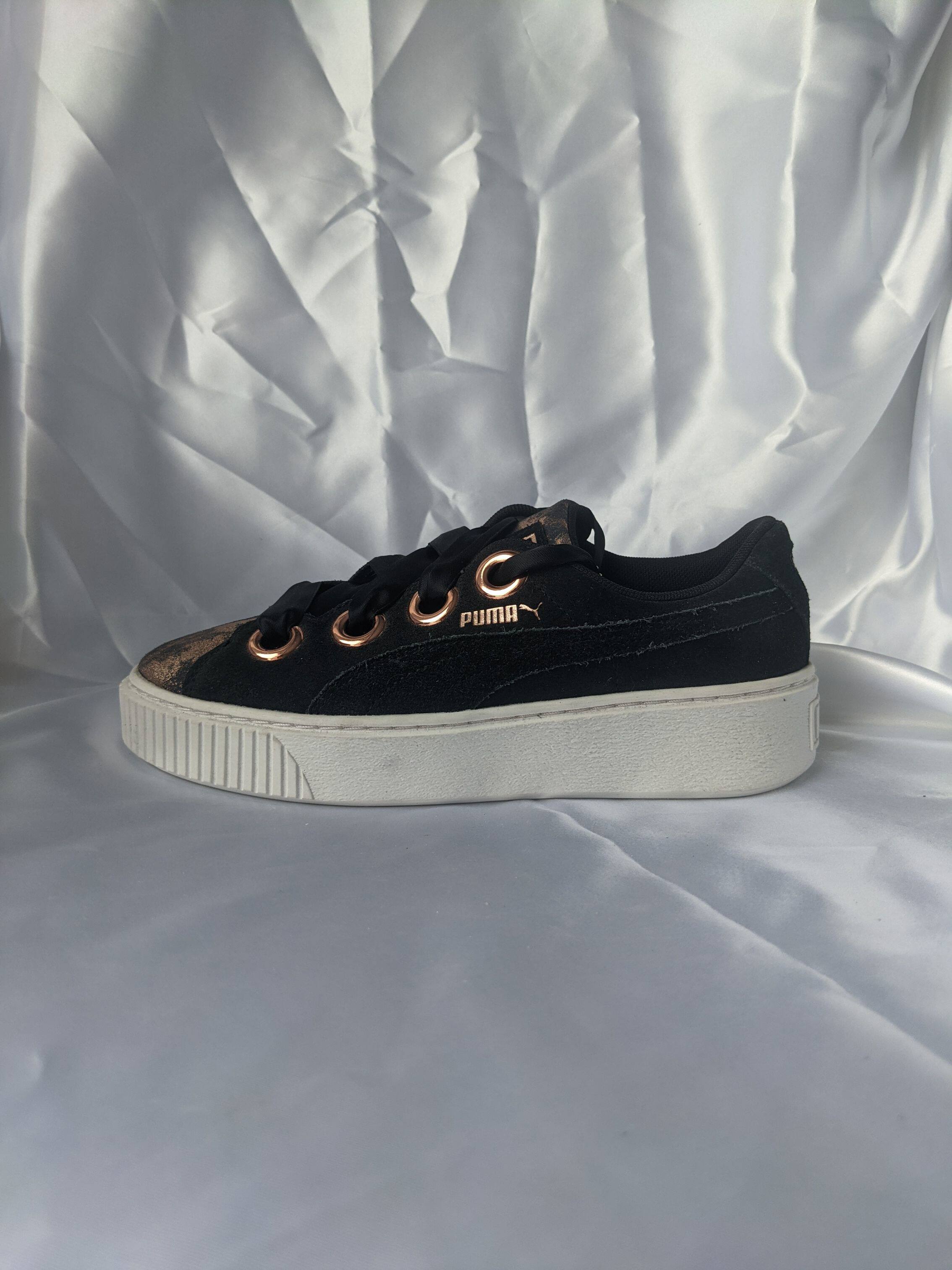 彪马 PUMA Platform Kiss Artica 女子做旧复古休闲鞋 366707 02