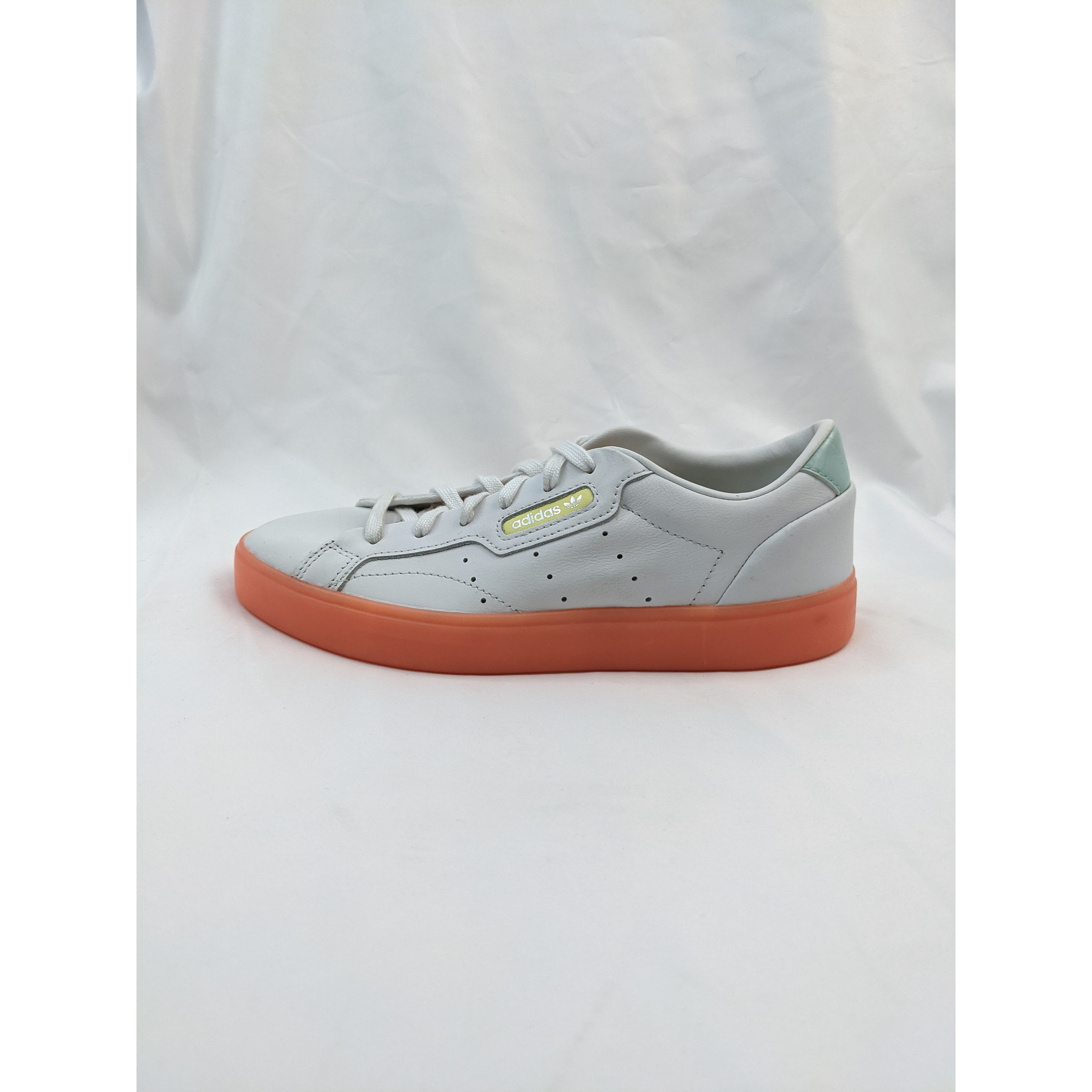 正品 三叶草 adidas Sleek 女子瘦脚款复古休闲鞋 员工内买无原盒