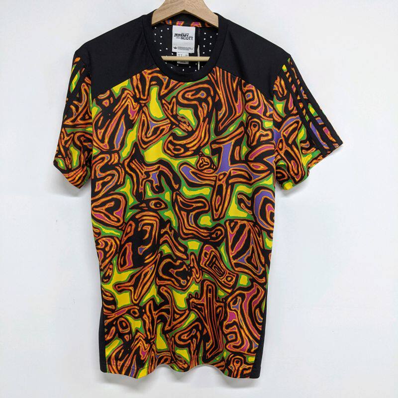 热点图短袖JEREMYSCOTT三叶草男