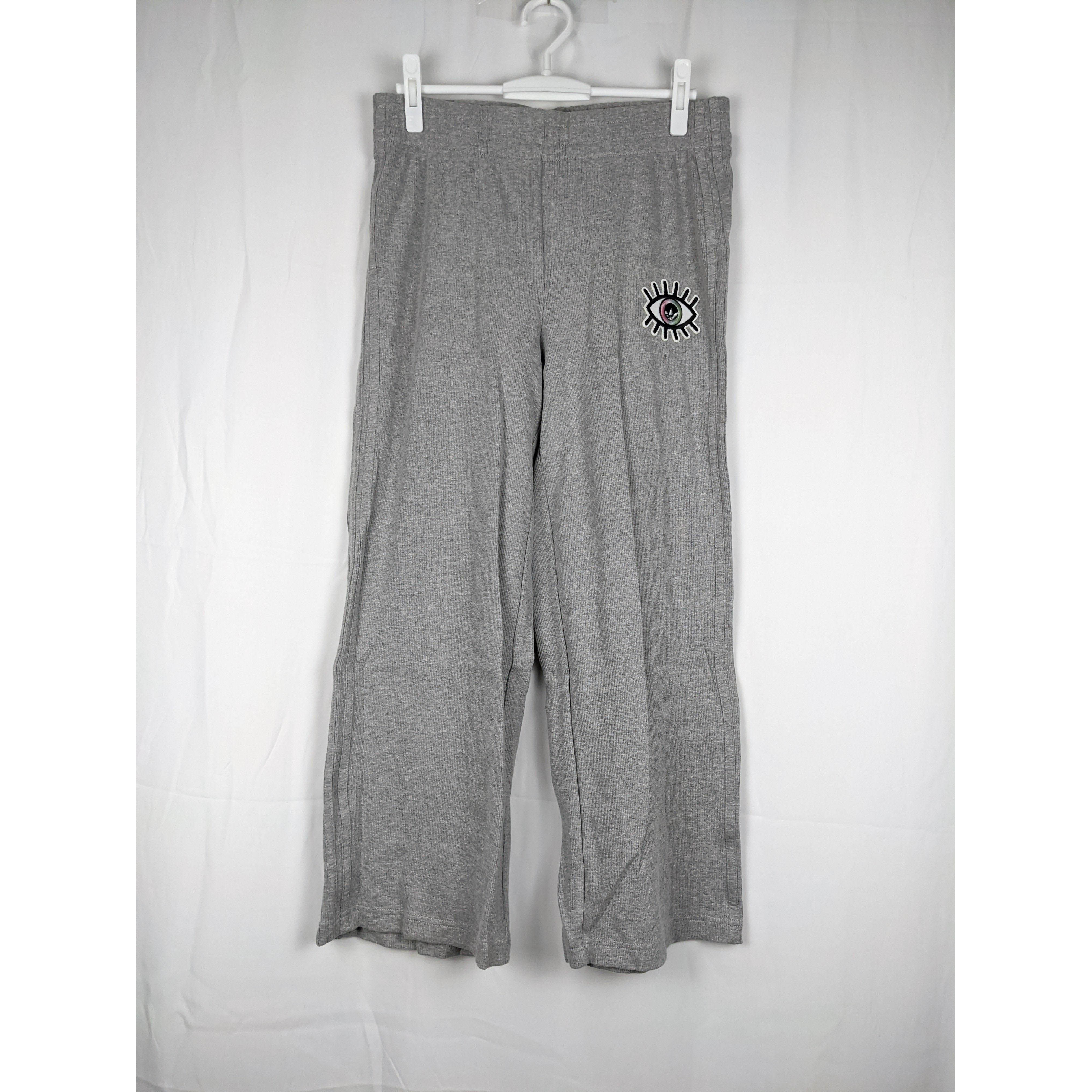 三叶草 adidas Embellished 7/8 女子九分裤设计师阔腿裤 CV9436