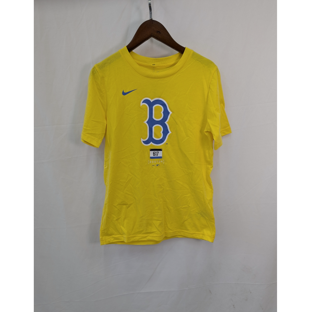 正品 耐克 NIKE MLB BOSTON RED SOX 波士顿 大童棒球球迷文化T恤