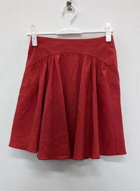 EMPORIO ARMANI/阿玛尼 女子红色设计师奢侈品牌短裙 R2N08T3015