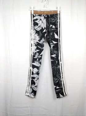 三叶草 adidas X Farm Women's Floral 女子豹纹打底裤 CW1386