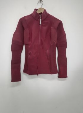 Adidas BY STELLA aSMC 女款暗红色休闲通勤外套 BQ8319