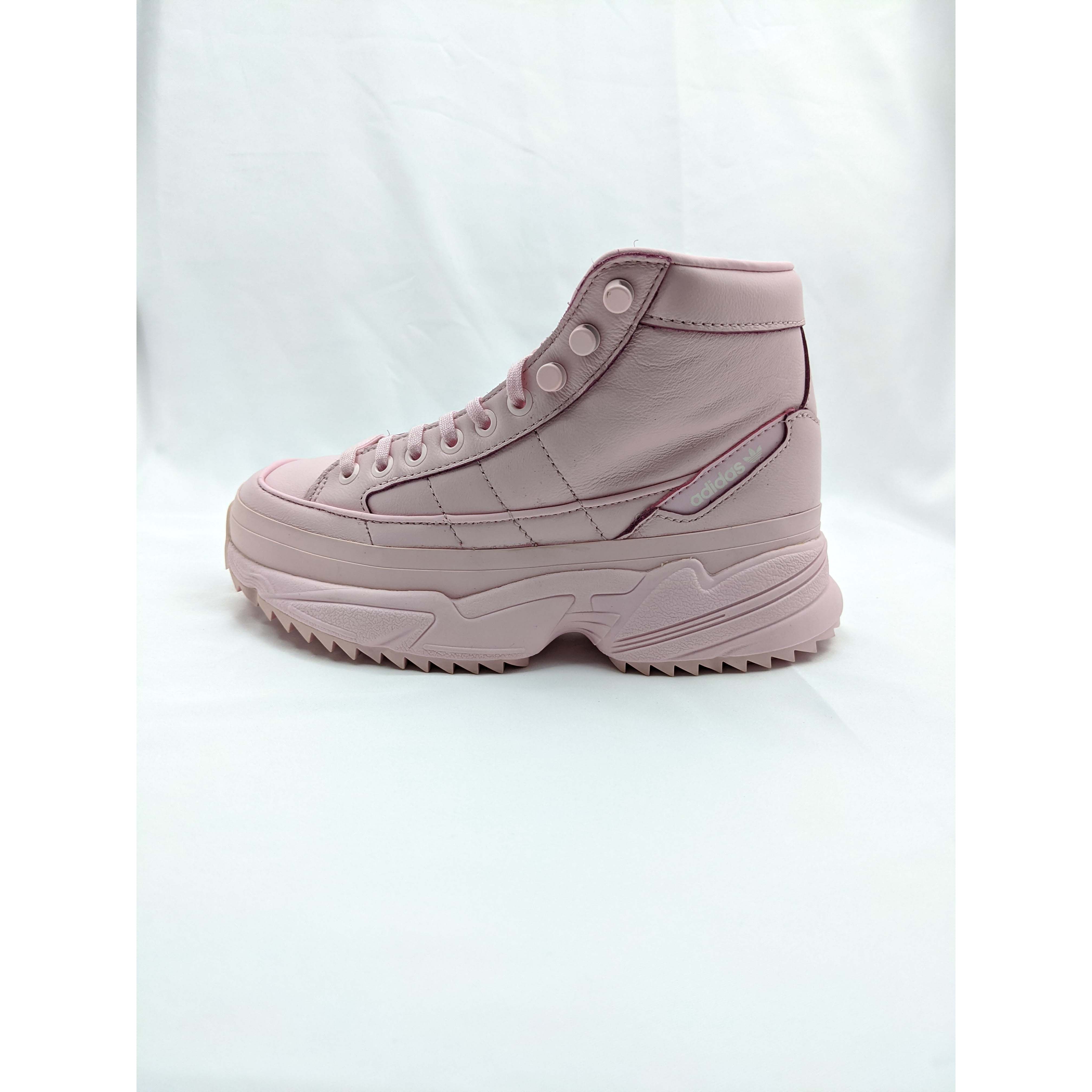 三叶草 adidas originals KIELLOR XTRA 少女粉高帮休闲鞋EF9107.