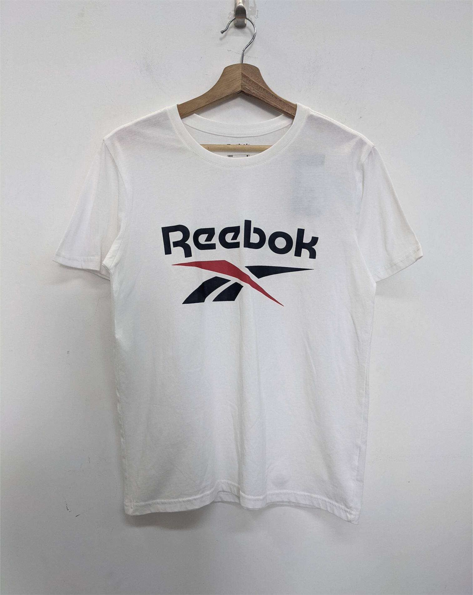 REEBOK 锐步 复古经典款LOGO 男子夏季舒适针织短袖T恤 RT5123101