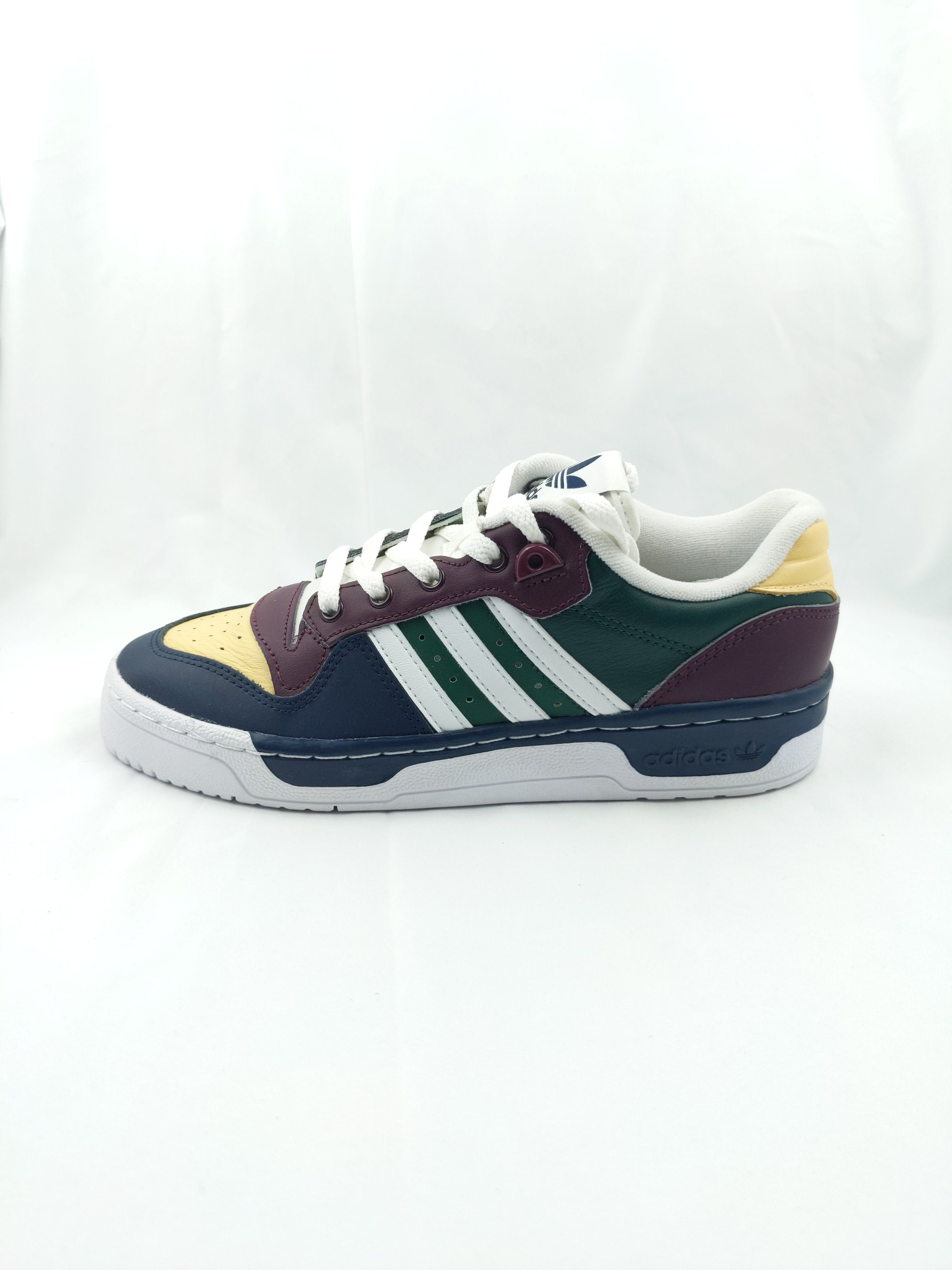 adidas Originals Rivalry Lo 女子彩虹拼色面包鞋休闲鞋 FW3113