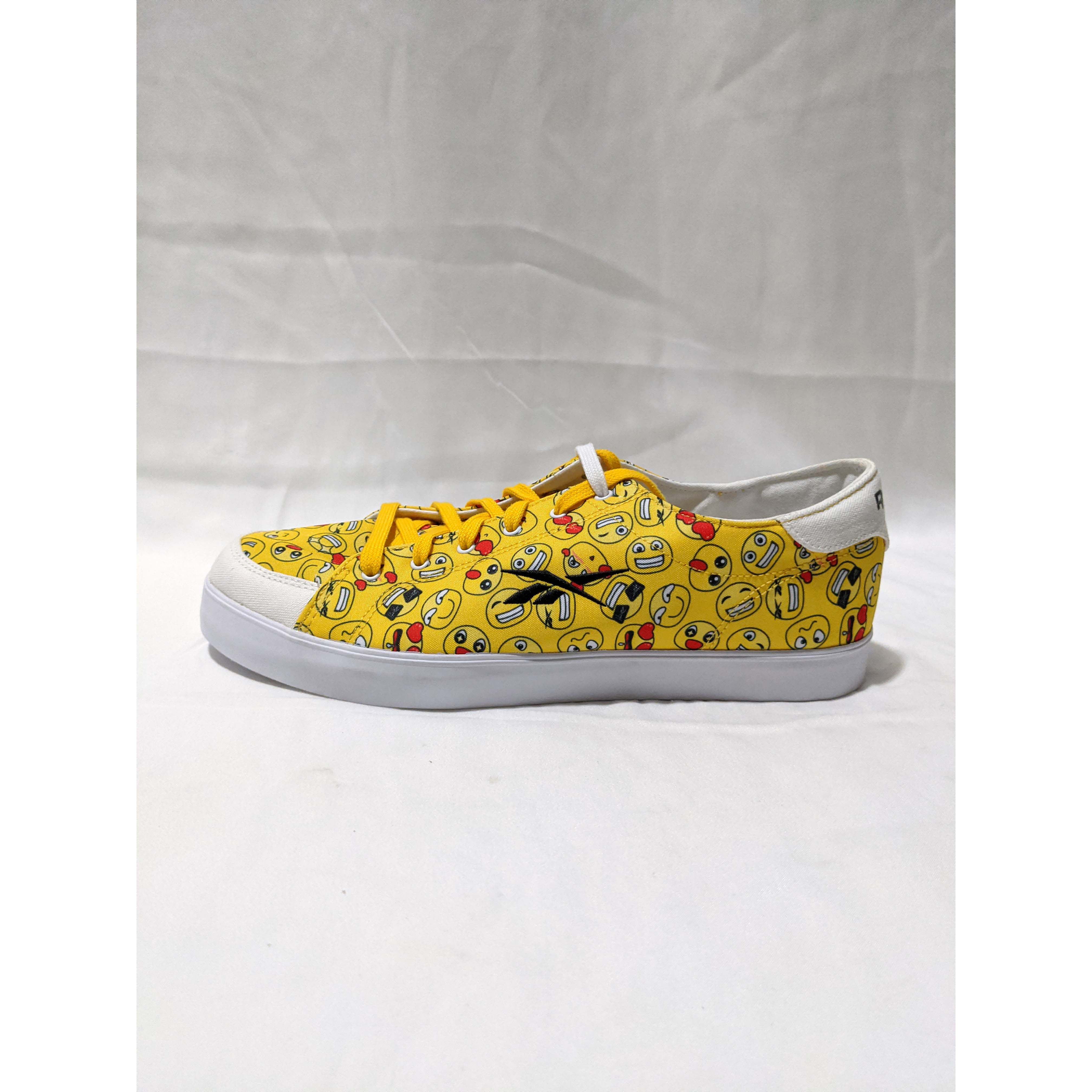锐步 REEBOK BERLIN FVS SPORT 男子笑脸联名款低帮帆布鞋 H04435