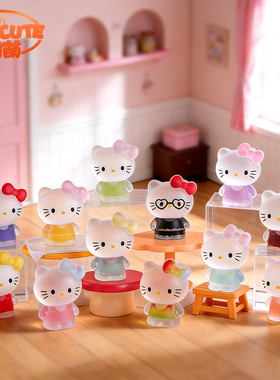 创意树脂可爱磨砂HelloKitty摆件