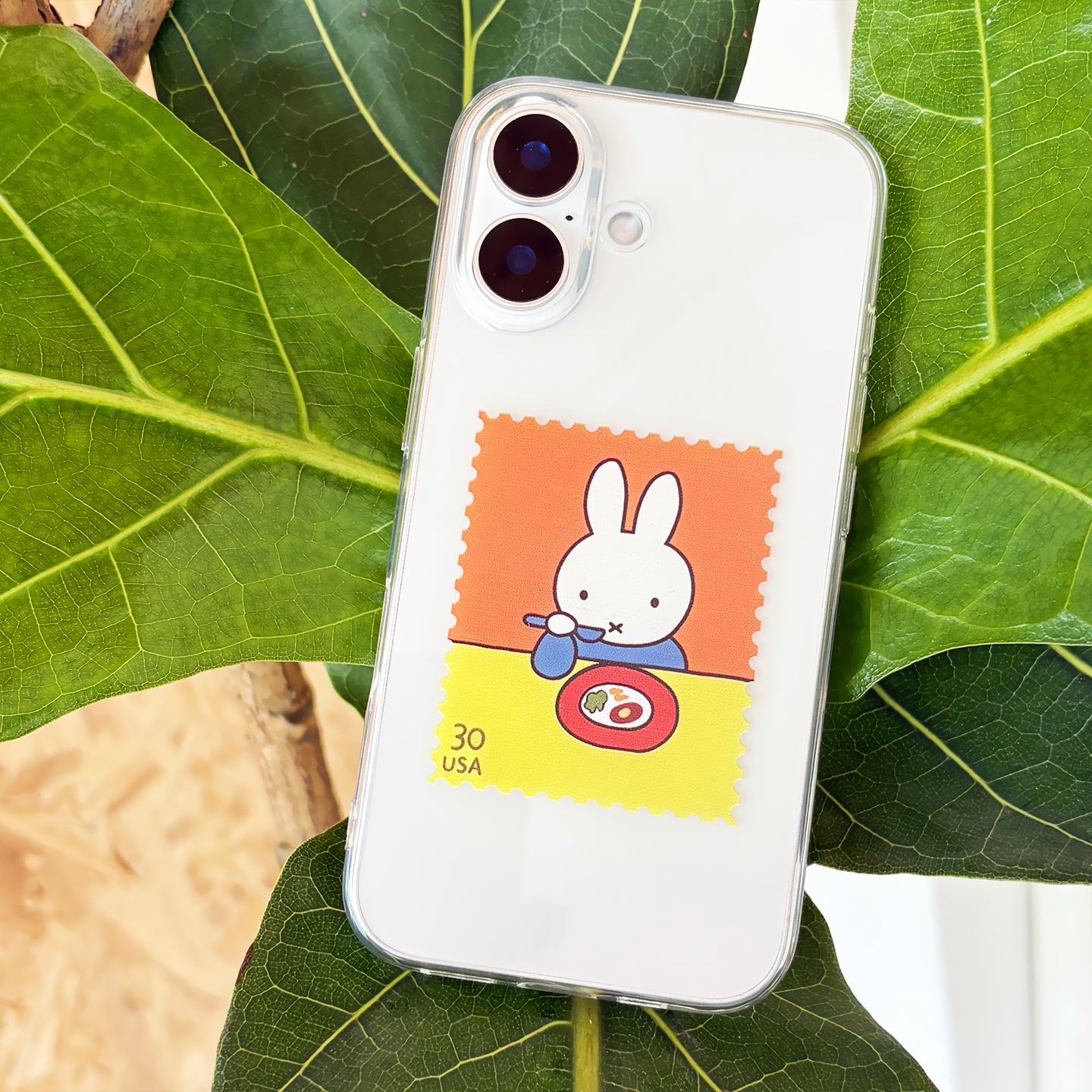 可爱邮票小兔适用于苹果