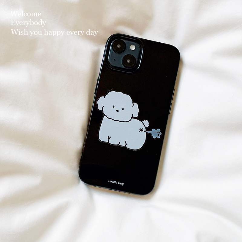 ins风可爱放屁小狗手机壳