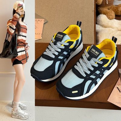 德训鞋女鞋2025春秋新款休闲运动