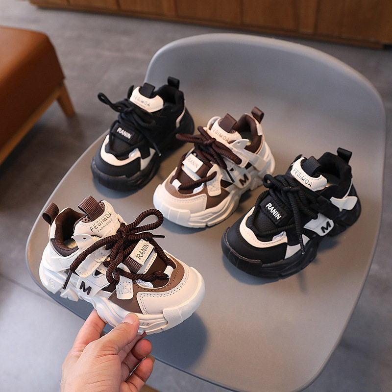 儿童运动鞋2026春季皮面软底老爹鞋防滑耐磨男女童跑步鞋1-6岁,童鞋/婴儿鞋/亲子鞋,运动鞋,淘宝优惠券,粉丝福利购,淘宝优惠卷