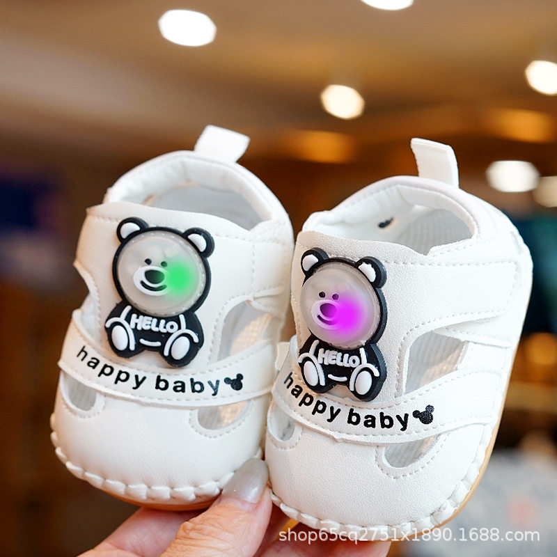 婴儿鞋子软底防滑夏季凉鞋初学者宝宝鞋子0-1岁学步鞋透气亮灯,童鞋/婴儿鞋/亲子鞋,婴儿步前鞋/袜鞋,淘宝优惠券,粉丝福利购,淘宝优惠卷