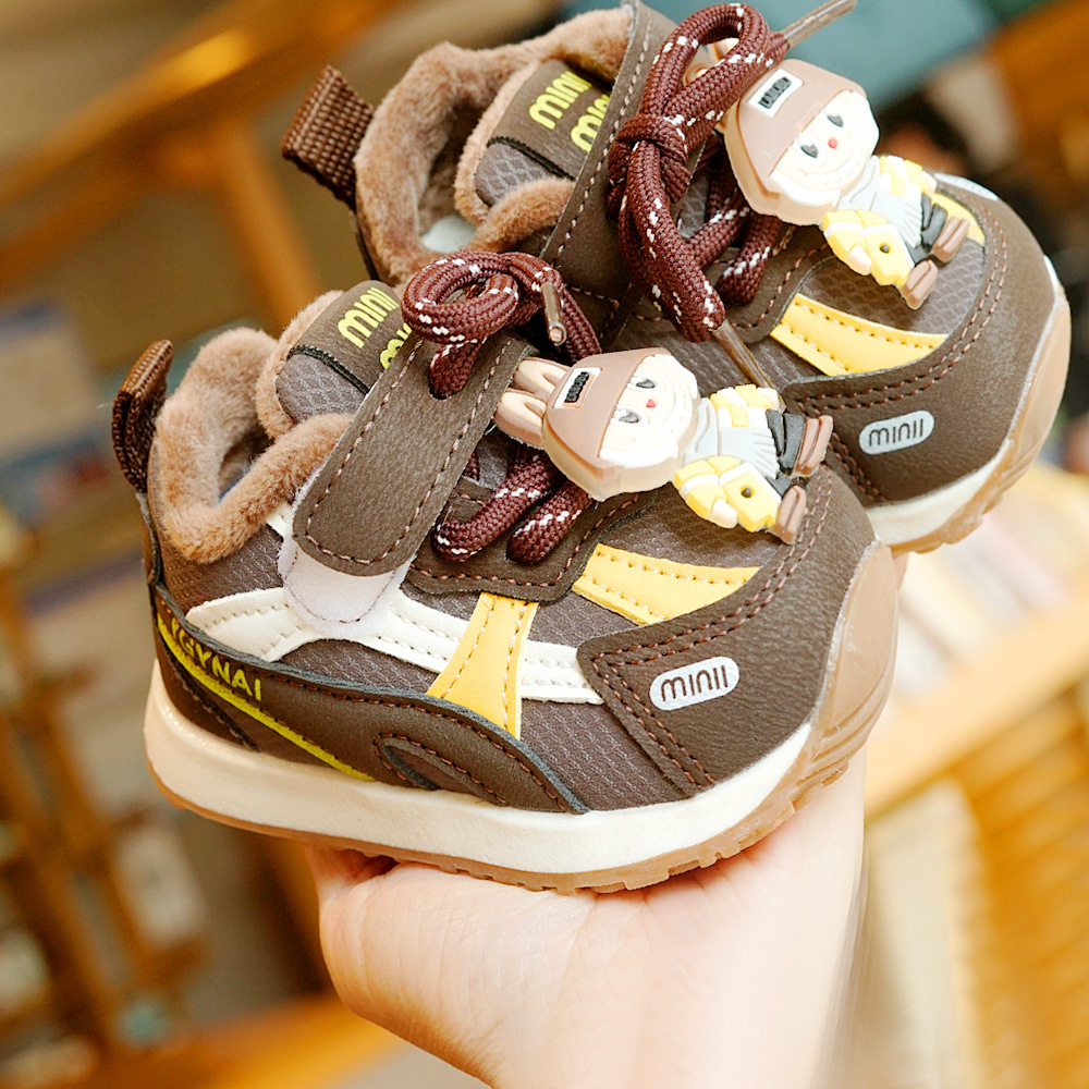 学步鞋冬季加绒加厚初学者宝宝鞋子1-2岁婴儿鞋子软底防滑运动鞋,童鞋/婴儿鞋/亲子鞋,婴儿步前鞋/袜鞋,淘宝优惠券,粉丝福利购,淘宝优惠卷