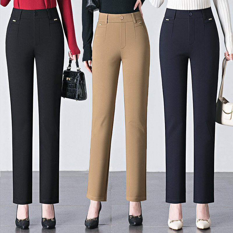 赛代尔小直筒休闲裤女2026春季新款大码显瘦法棍裤中年妈妈长裤子,女装/女士精品,休闲裤,淘宝优惠券,粉丝福利购,淘宝优惠卷