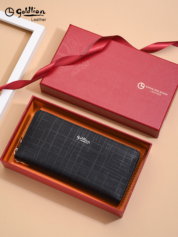 Jinlilai women's trousers wallet fashion 2021 new handbag leather small clutch zipper wrist simple