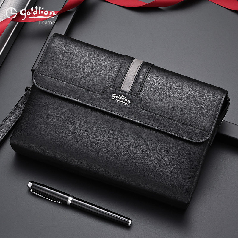 金利来男士手包真皮男款手拿包2023新款高端奢侈品牌大容量男包