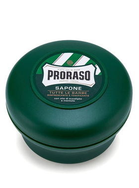 Proraso意大利帕拉索桉树薄荷剃须皂男士手动湿剃膏刮胡泡沫150ML