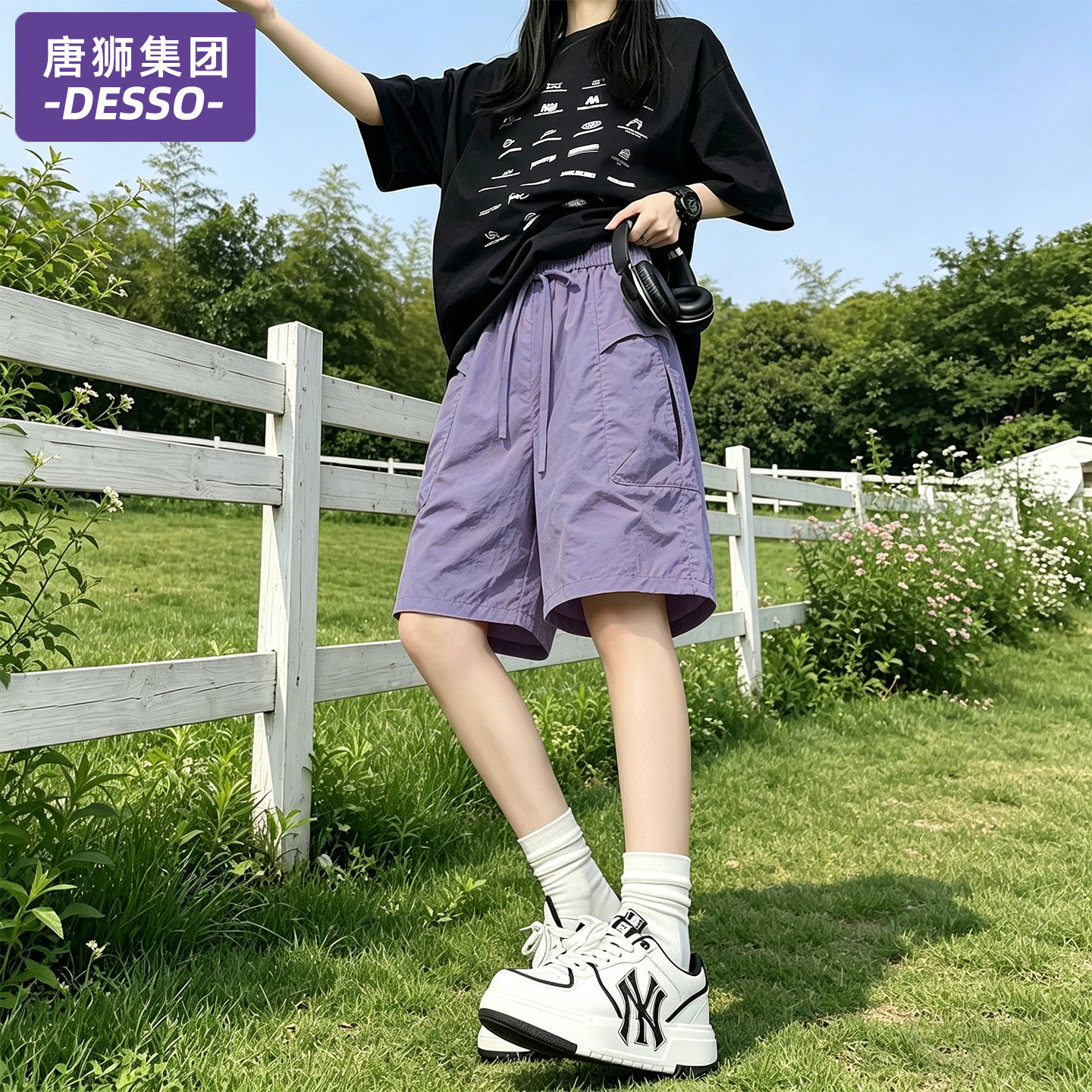 唐狮集团工装短裤女2026新款夏季图片