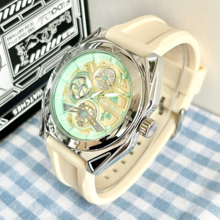 Fido 机械风腕表运动休闲学生石英表FD2338 Dido手表七喜小子男款