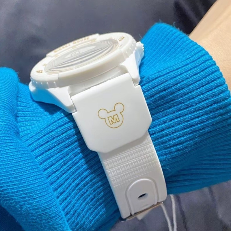 迪士尼手表女款中学生指针式女孩儿童防水夜光初高中考试专用腕表