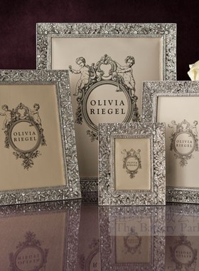 纽约下城公园进口olivia riegel温莎精致水晶切割镶嵌精致相框