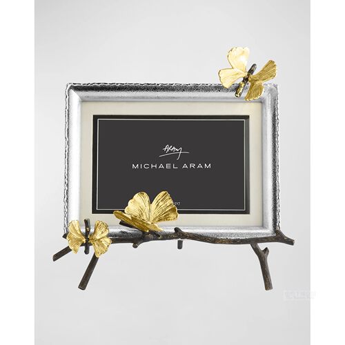 纽约下城公园进口Michael Aram金枝银杏俏玉蝶磨砂花边相框