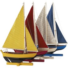 现 纽约下城公园进口Authentic Models明媚地中海日落小艇船摆件