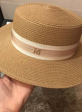 钻标夏季出游平顶百搭小爵士草帽