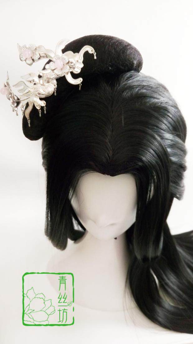 青丝坊剑网三 秦风七秀成女 秀姐 cos古风造型假发古装