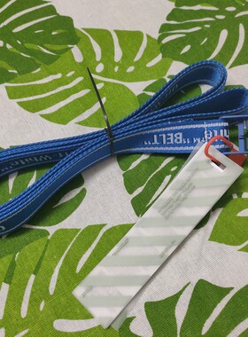 新品ow新款alyx撞色窜标潮品腰带皮带腰链针织offwhite潮牌