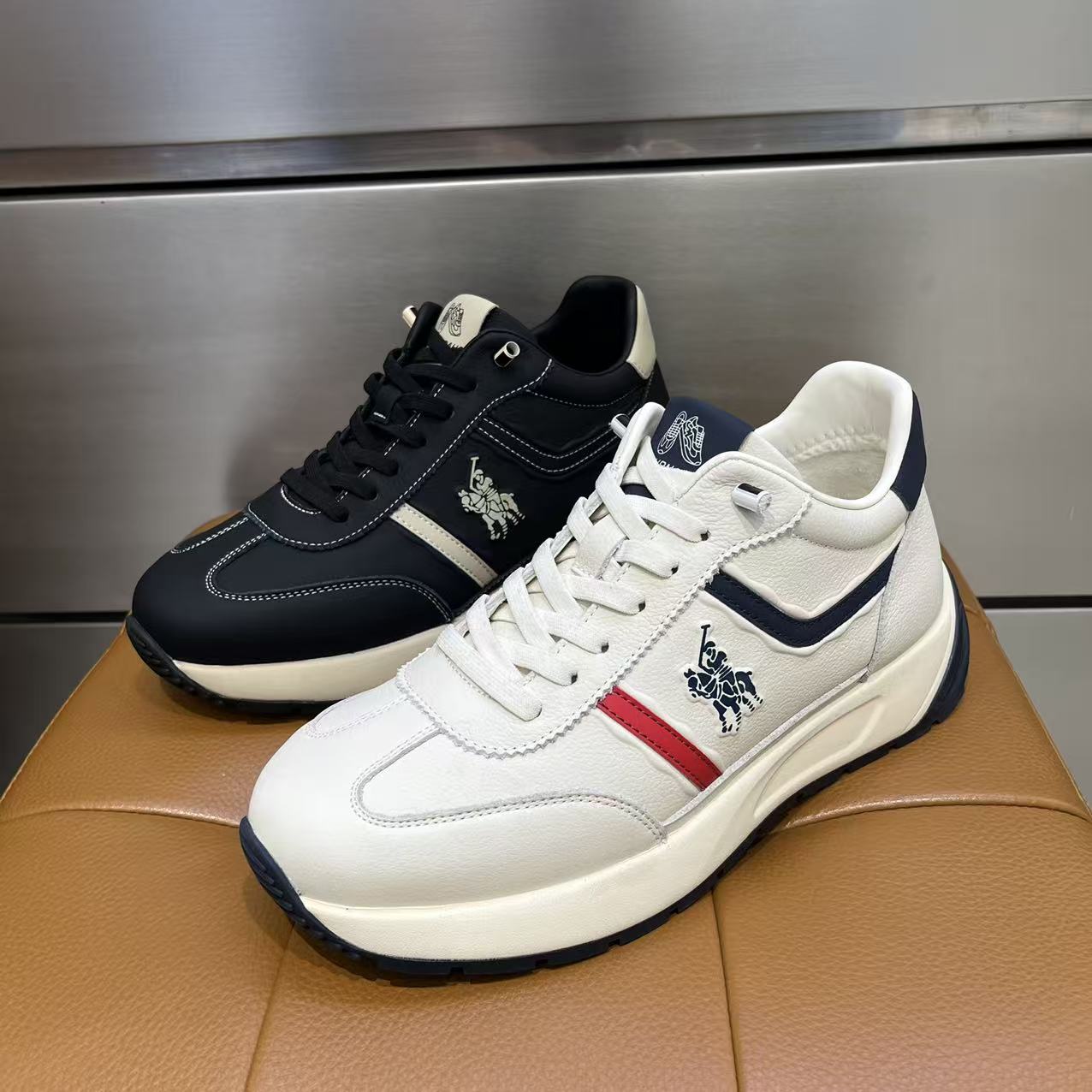 2025冬季纯皮男鞋加棉休闲牛皮大棉高腰小白鞋第六感品牌男潮鞋