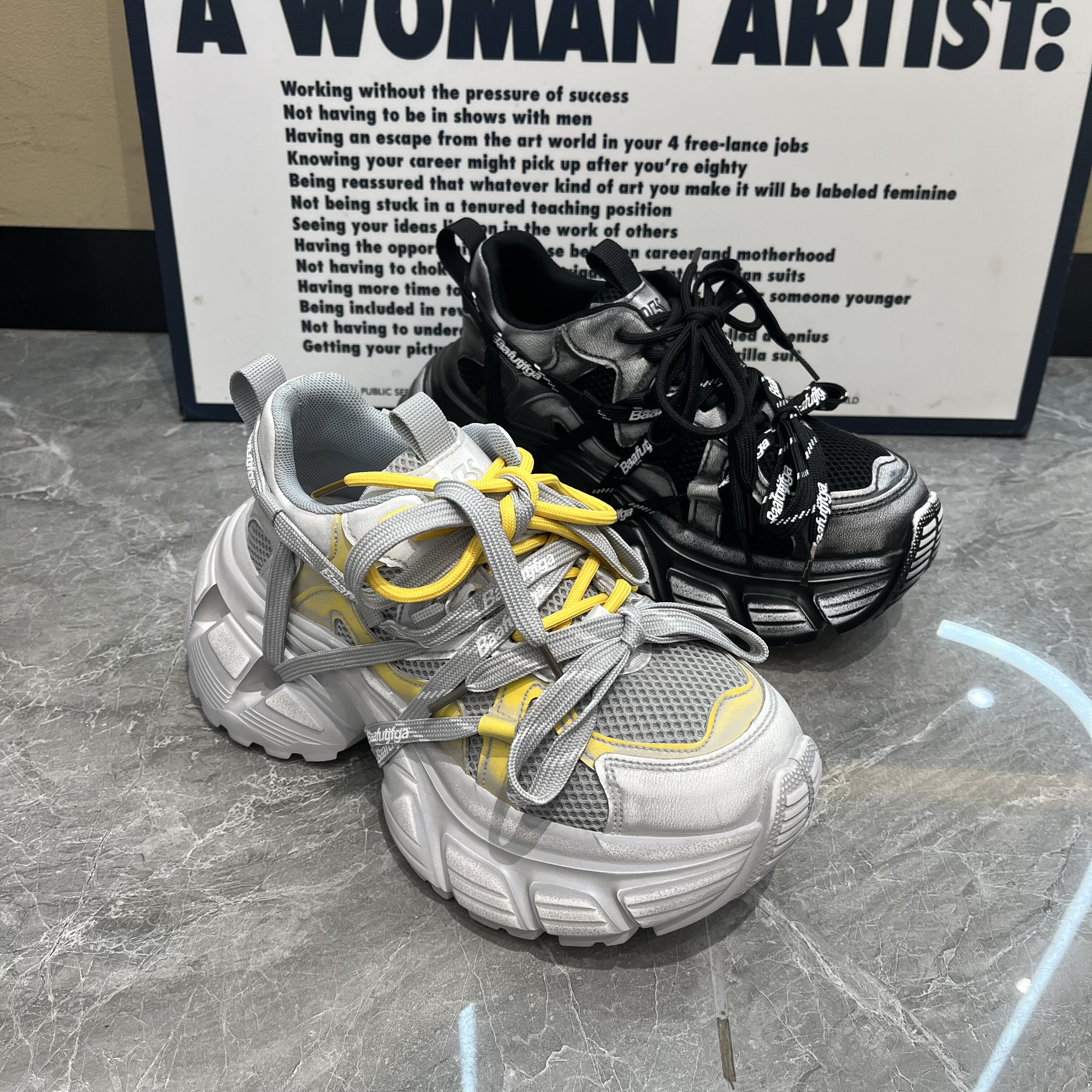 2026春季女鞋超轻松糕厚底低帮休闲鞋网面增高老爹鞋女潮鞋女单鞋,女鞋,老爹鞋,淘宝优惠券,粉丝福利购,淘宝优惠卷