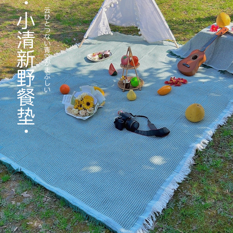 户外野餐垫露营毯ins风野餐桌