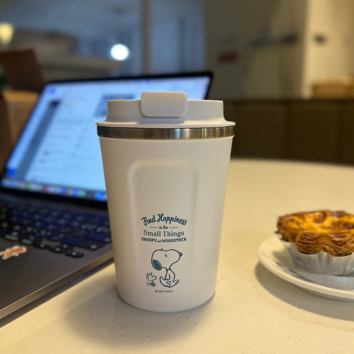 日本skater史努比不锈钢咖啡杯