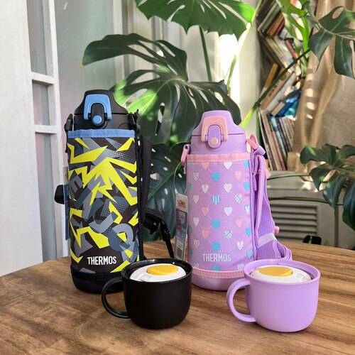 膳魔师2025新款儿童保温杯双盖款