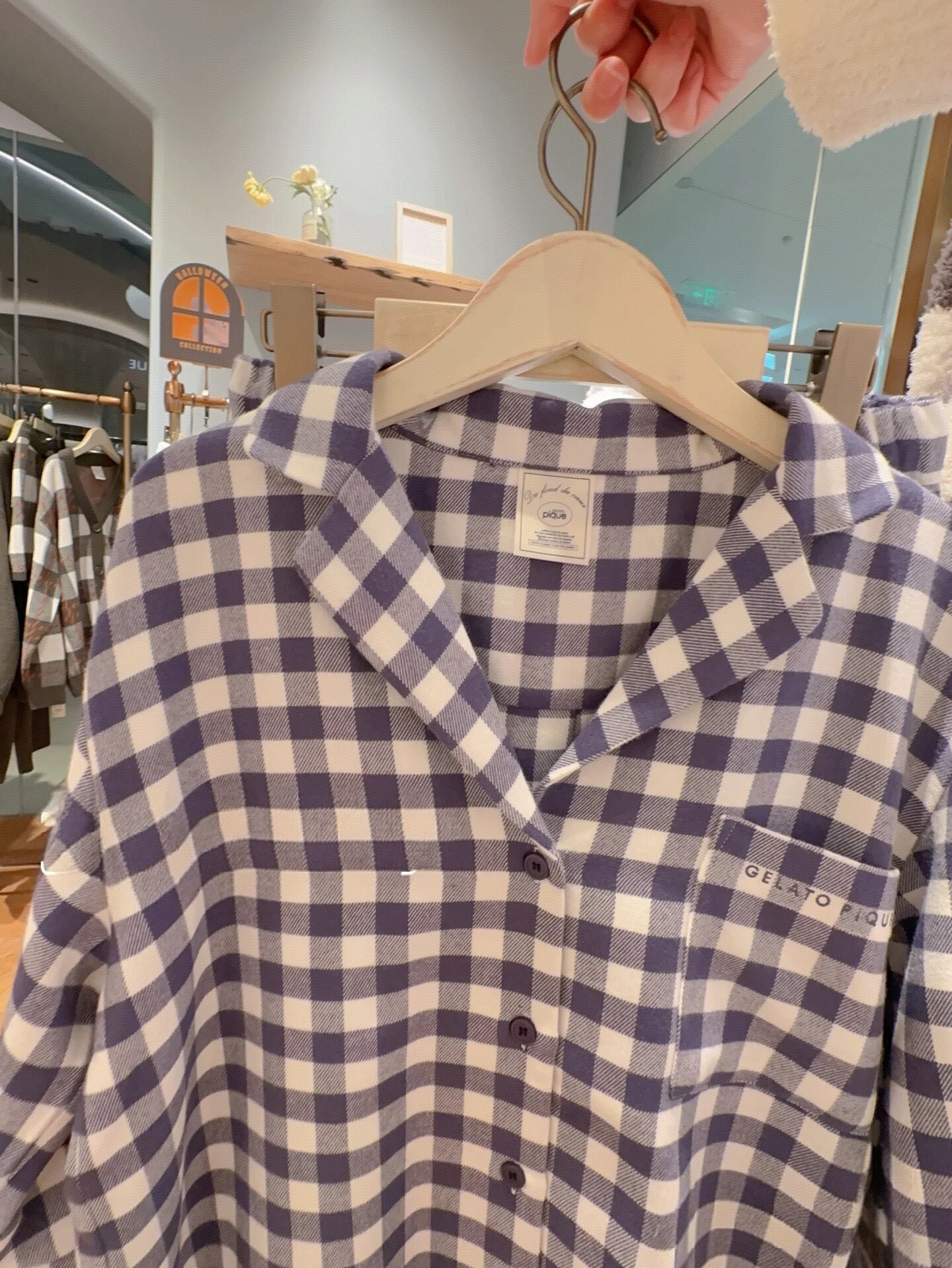 日单新品GP保真!格子家居服套装女士 可对比