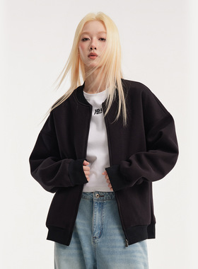 CATTEE 美式秋季简约棒球服外套男女ins宽松休闲百搭情侣夹克上衣