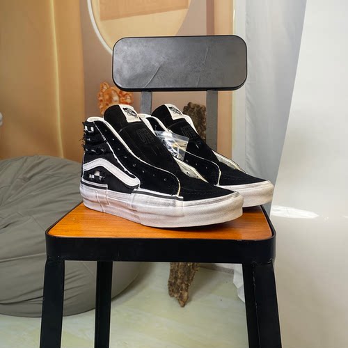 VANS范斯高帮解构做旧滑板鞋