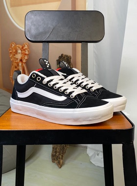 VANS范斯SKATE OLD SKOOL36黑白低帮男女专业滑板鞋VN000D5RBA2