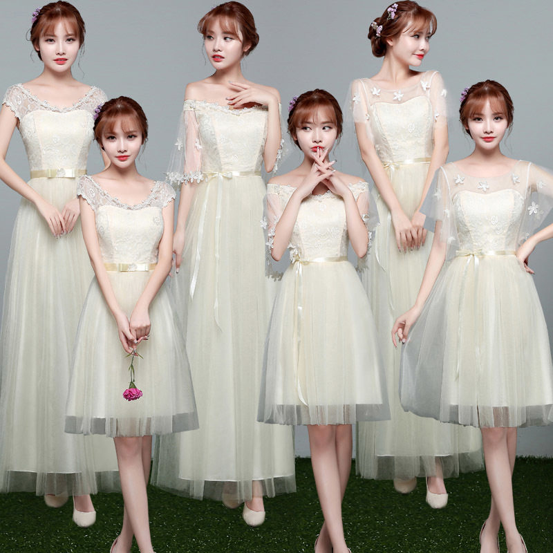 伴娘服2017新款韓版閨蜜裝婚禮姐妹團長短款合唱晚禮服裙子女2018在類目 女裝/女士精品, 婚紗/旗袍/禮服, 禮服/晚裝中 - 來自Buy2taobao.com提供專業的淘寶代購服務