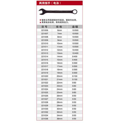 扳手两用221008电泳222036叉手221006221007款221009