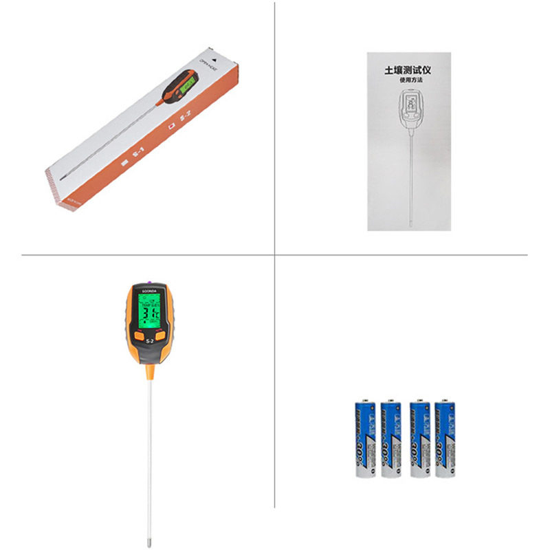 soil温度meter土壤测试仪土壤检测仪五合一土壤检测土壤ph计土壤