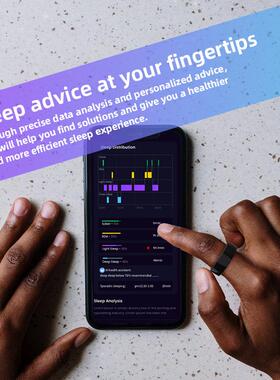 连接智能戒指健康人工智能身体环数据监测防水环蓝牙户外新型