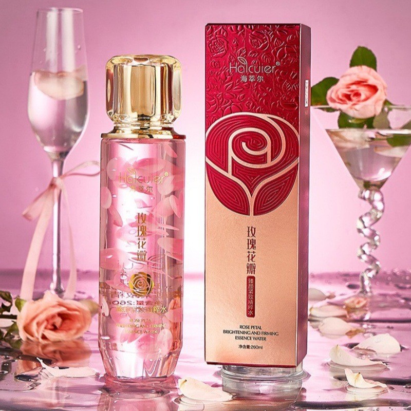 海萃尔玫瑰花瓣臻颜紧致精粹水保湿补水滋润嫩肤清爽不粘腻爽肤水