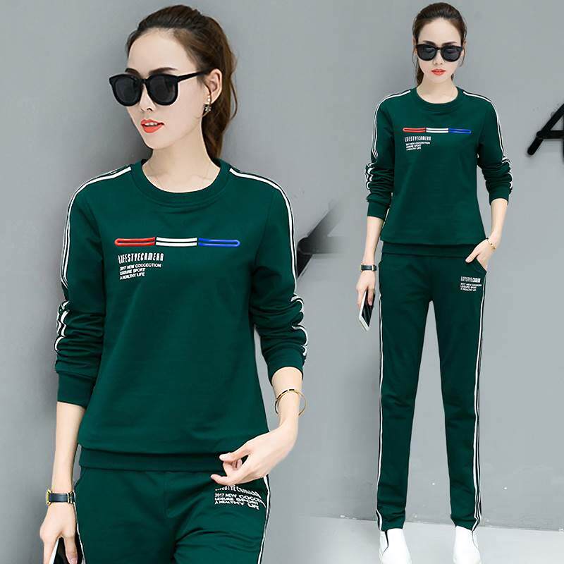 中年轻少妇女装春季秋天韩版休闲运动套装一套衣服25到30岁35至40在类目 女装/女士精品, 套装/学生校服/工作制服, 休闲运动套装中 - 来自Buy2taobao.com提供专业的淘宝代购服务