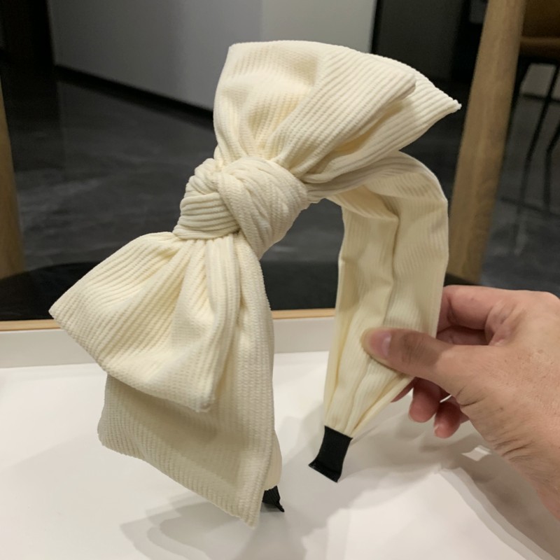 发箍秋冬新款黑色蝴蝶结头箍高级感网红洗脸发带简约百搭外出发箍