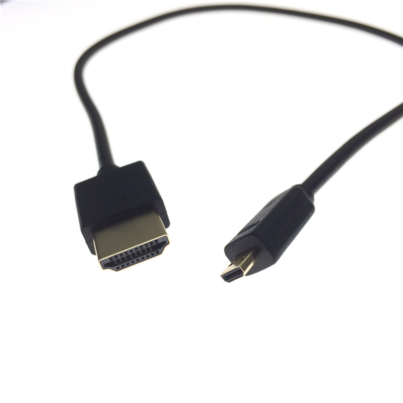 微型D型转A型标准接口电视连接线